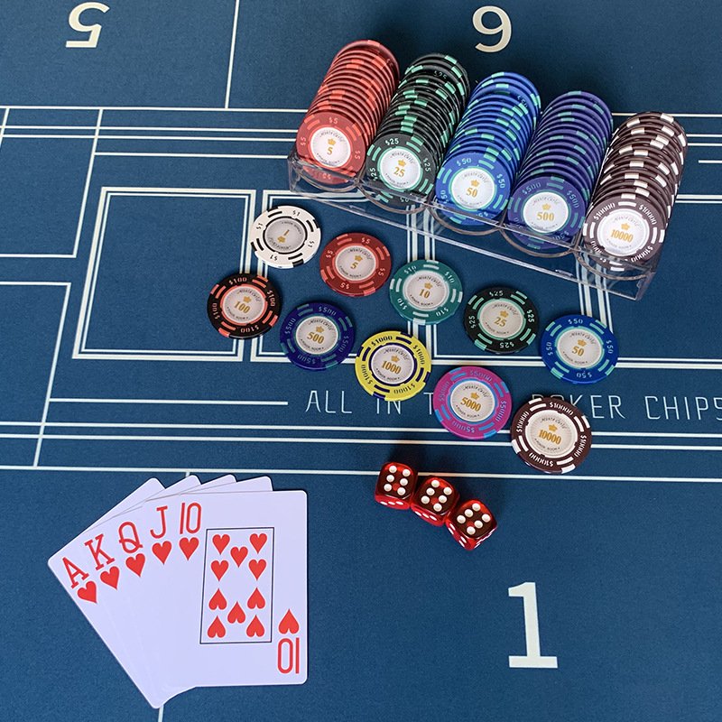 Nicro Classic Casino Two Color Dollar Clay Chips Party Novelty Entertainment Game Supply Baccarat Poker Chips
