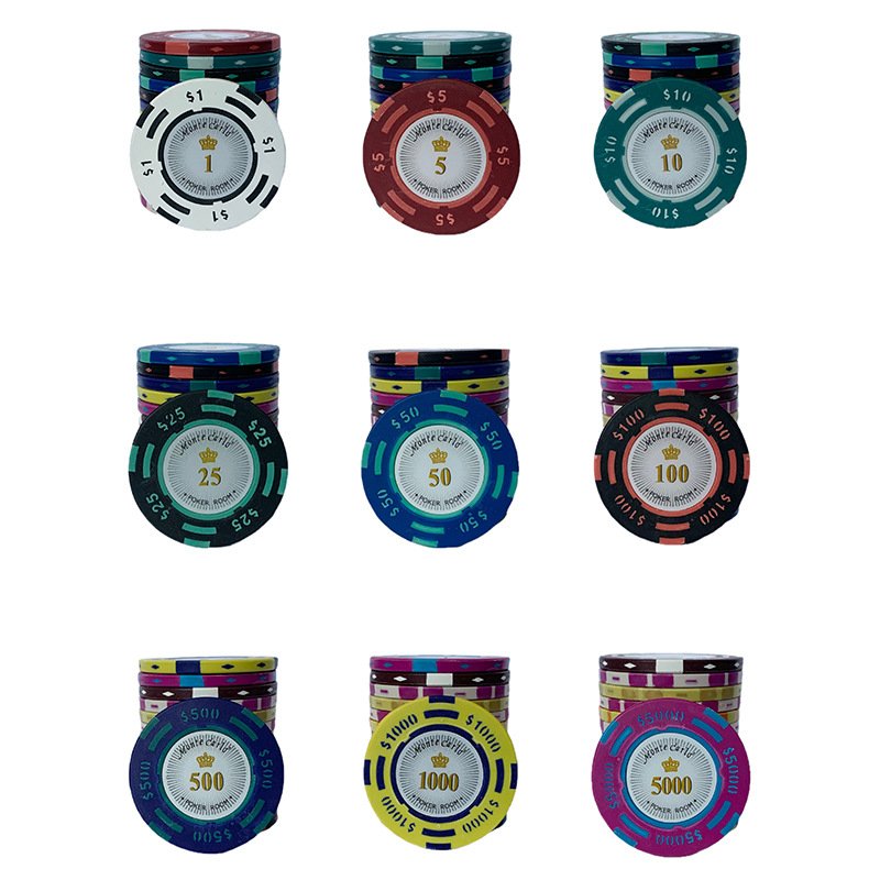 Nicro Classic Casino Two Color Dollar Clay Chips Party Novelty Entertainment Game Supply Baccarat Poker Chips