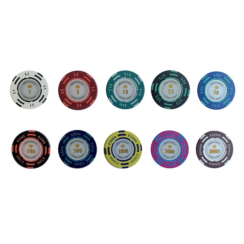 Nicro Classic Casino Two Color Dollar Clay Chips Party Novelty Entertainment Game Supply Baccarat Poker Chips
