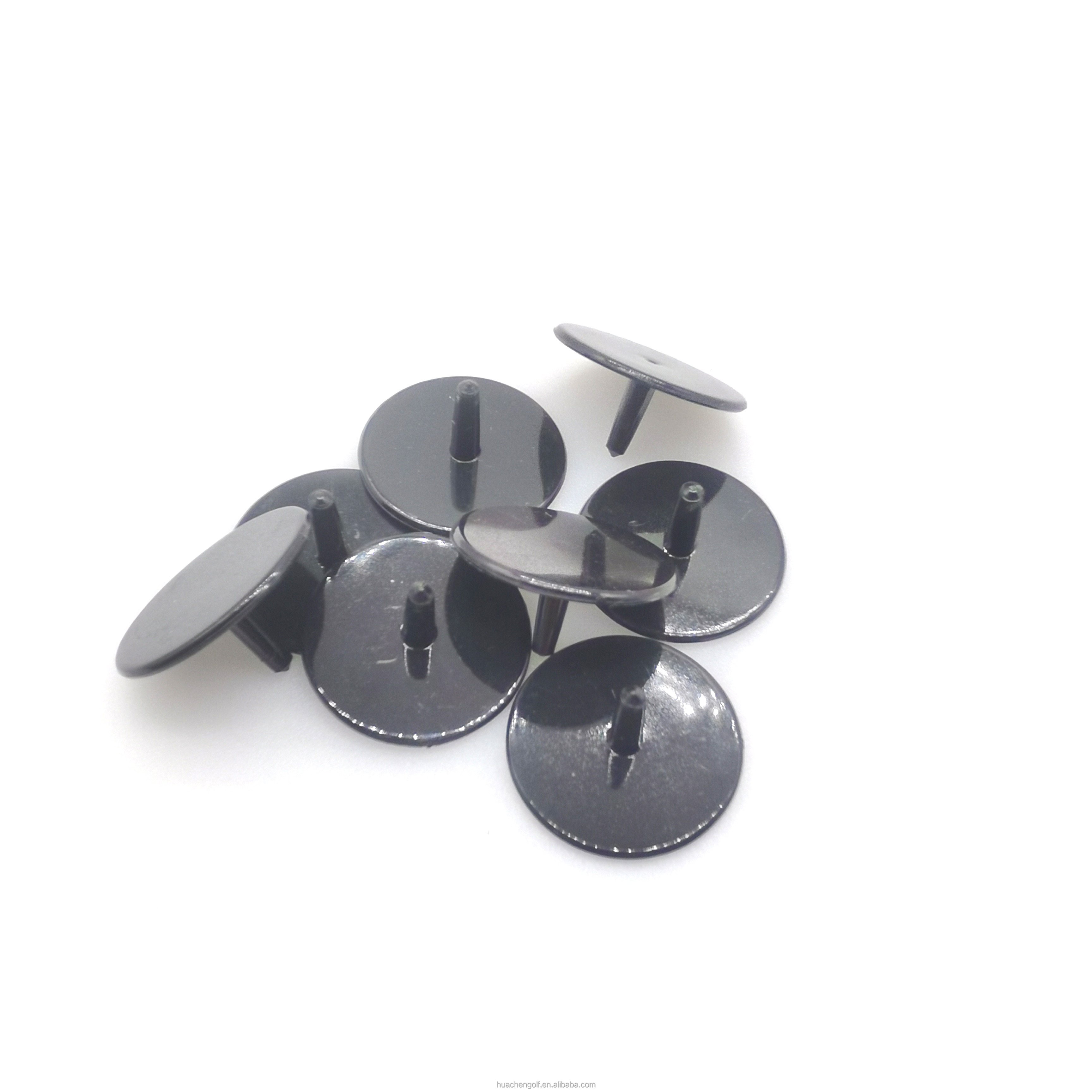 Golf Accessories Plastic Golf Ball Markers Natural Color Customized Logo Printing 25mm Size Custom Poker Chip Ball Marker
