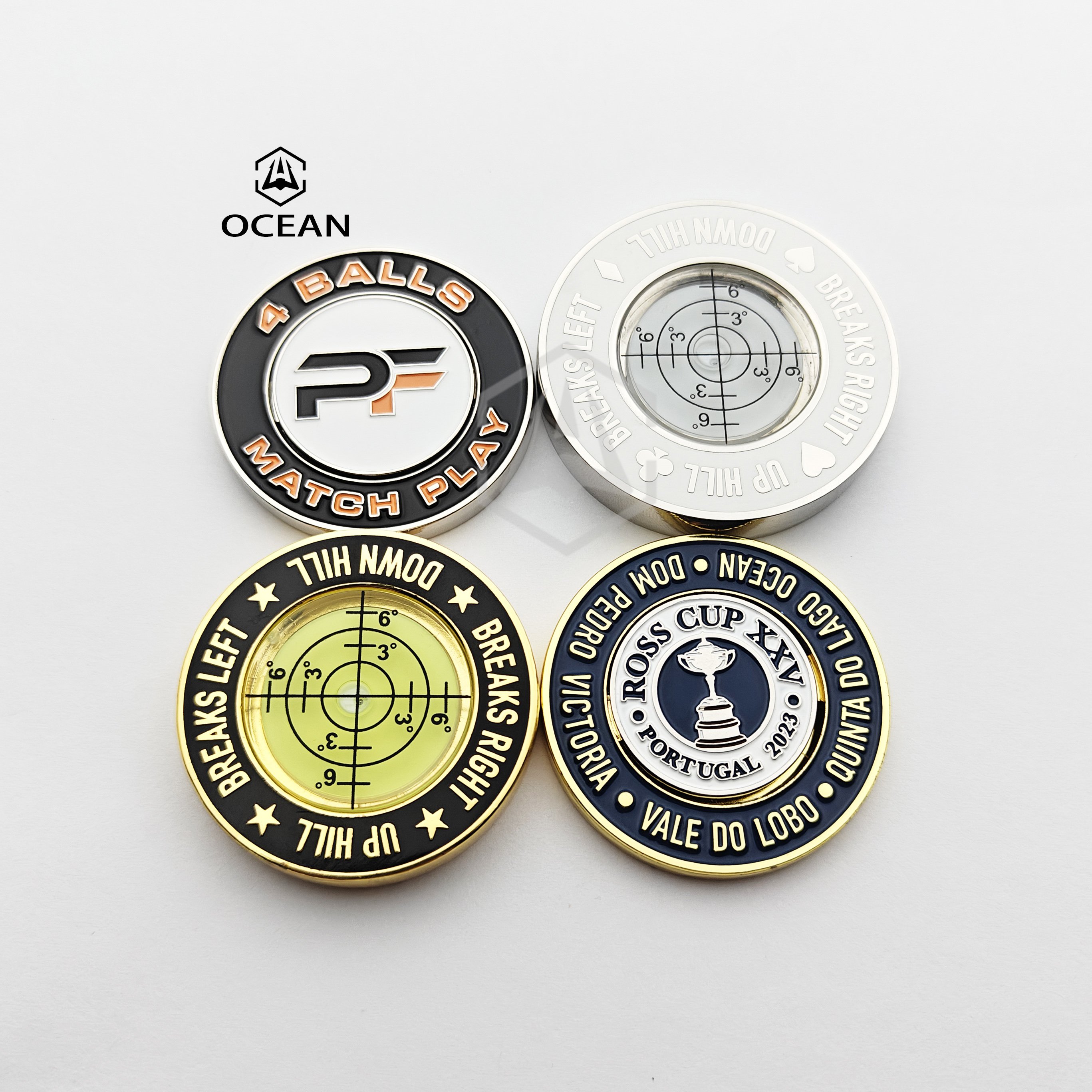 Wholesale Sublimation Custom Golf Poker Coin Chips Casino Personalized Design Logo High Quality Blank Poker Chip