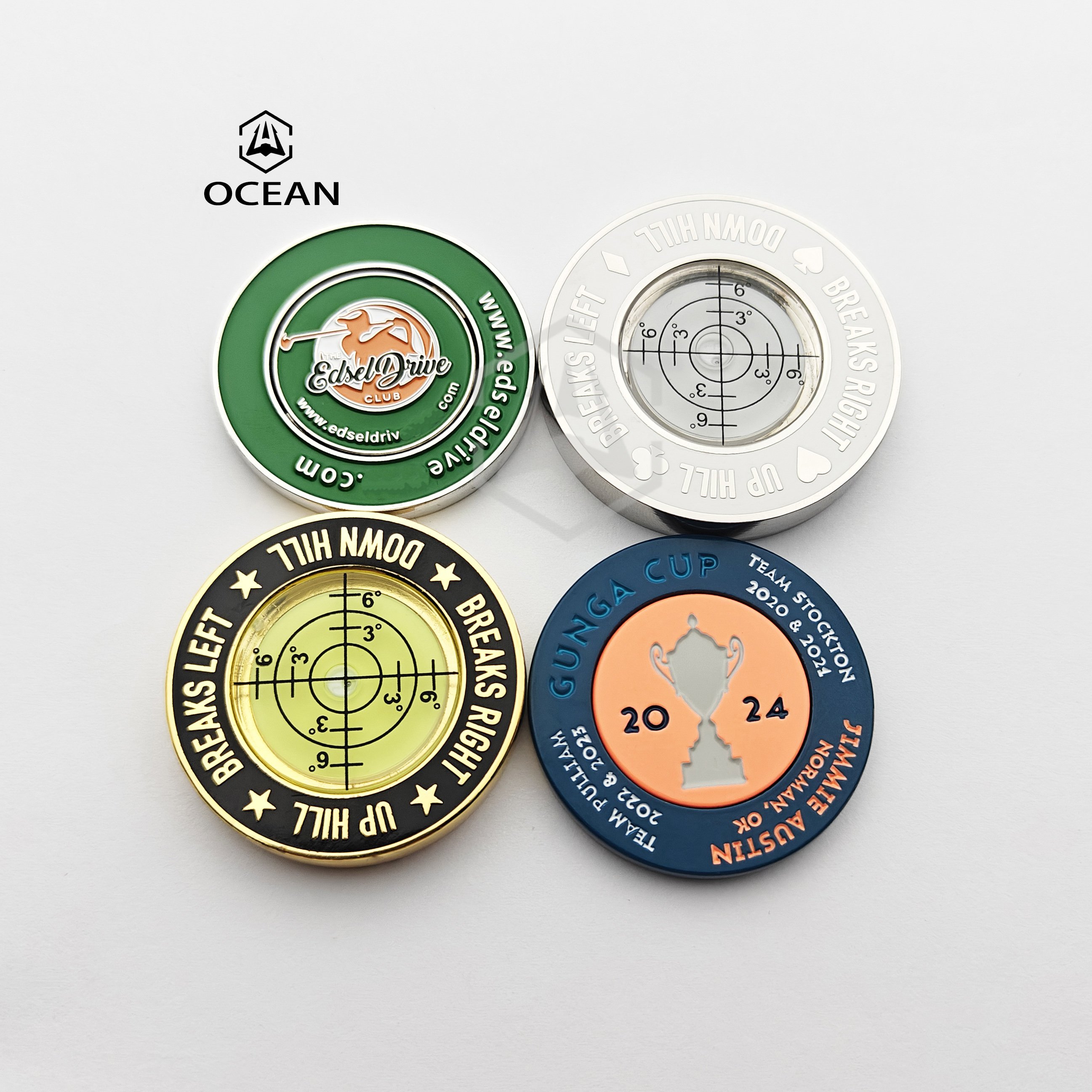 Wholesale Sublimation Custom Golf Poker Coin Chips Casino Personalized Design Logo High Quality Blank Poker Chip