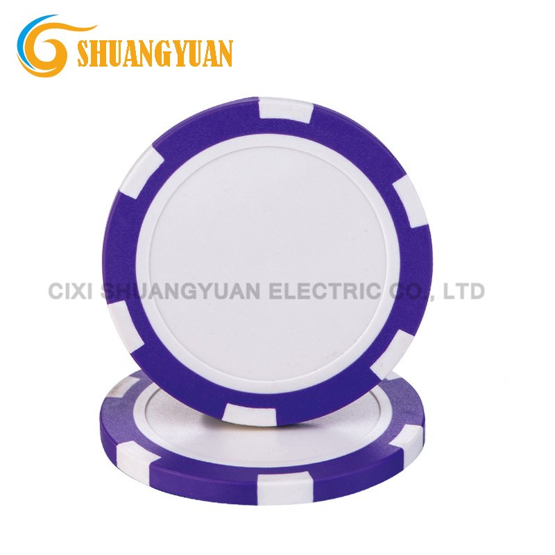 11.5g ABS 6-Stripe Blank Poker Chip For Custom Printing