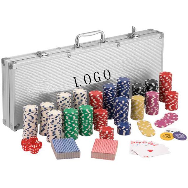 Empty Aluminum Tool case for CASINO All in Poker Chips set 500 Pieces storage box