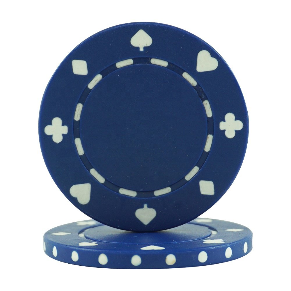 Ready to ship blank pp plastic 12g poker chips 40mm custom multi color 200pcs 300pcs or 500pcs per set for casino playing game