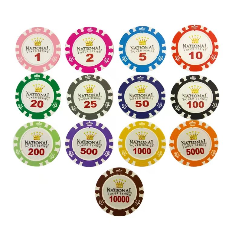 Free design and sample 10g ceramic poker chips tournament 39mm custom logo from China manufacturers for casino poker game