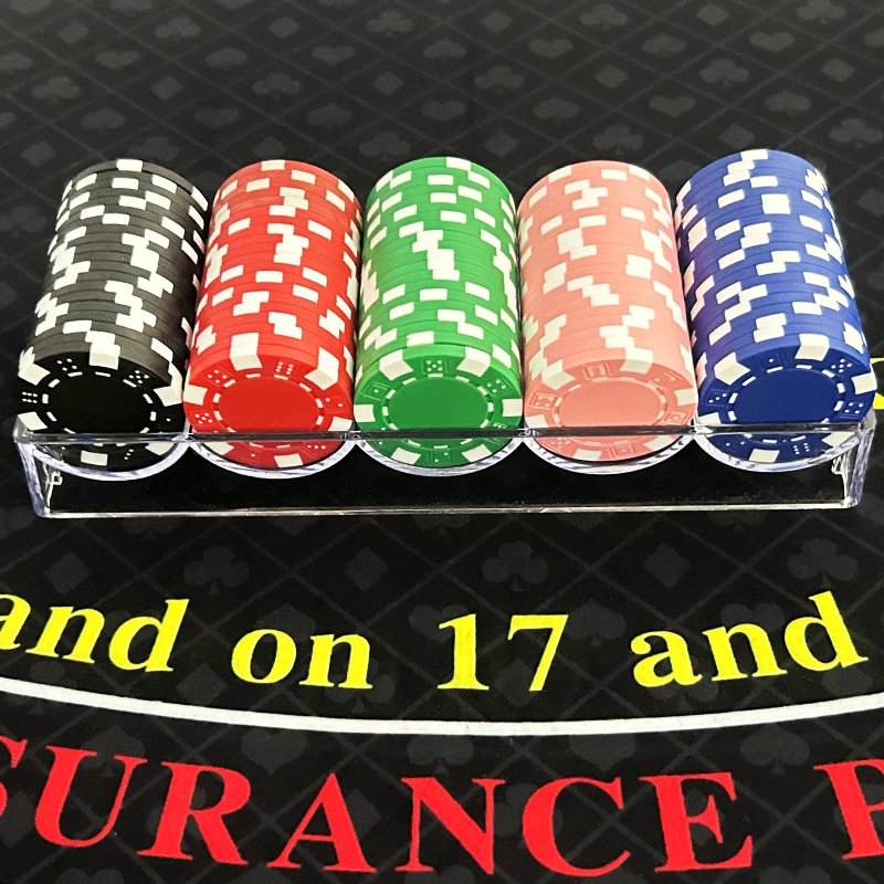 High quality transparent PMMA poker chip trays factory plastic chip tray whosale poker chip trays