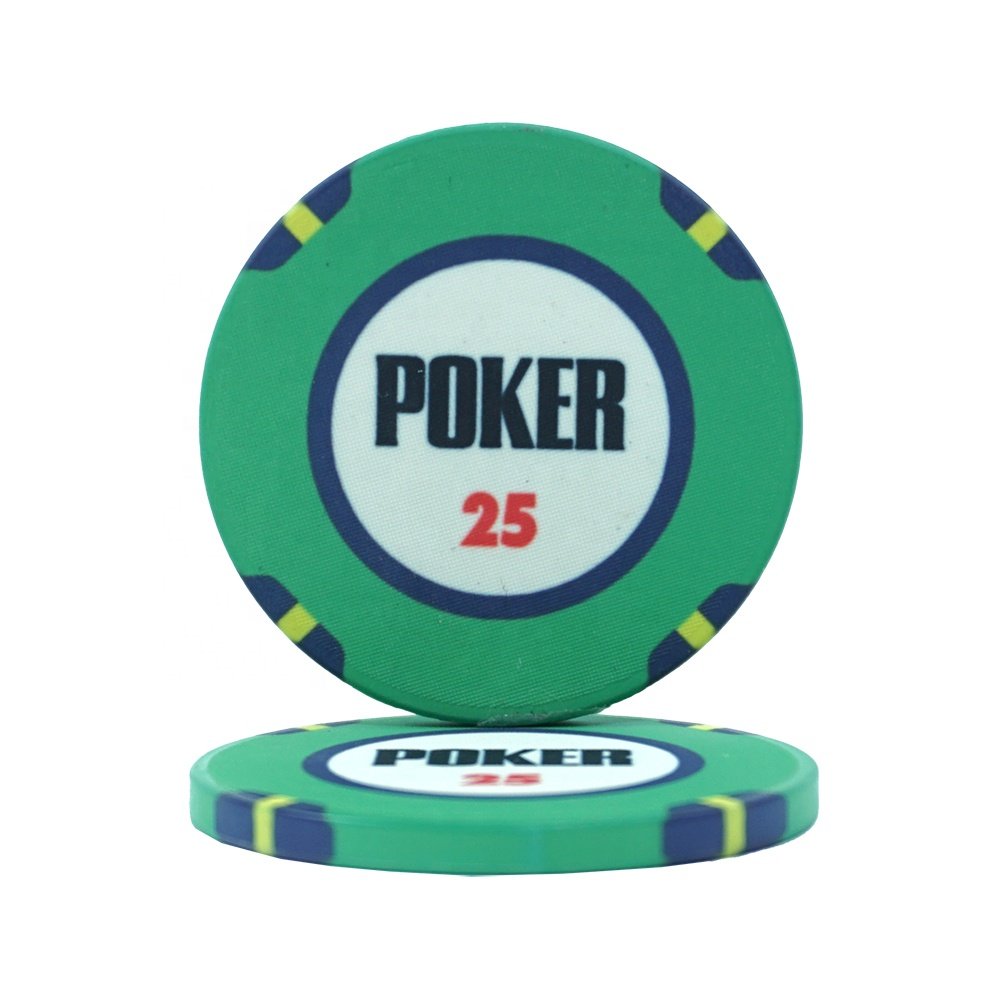 Wholesale 39mm ceramic poker entertainment chips 10g with digital for casino playing and your logo accept for gambling game