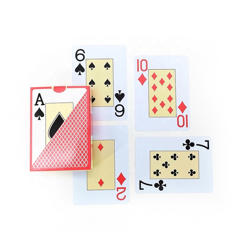 Custom Standard Poker Waterproof Professional Playing Card Complete Set Free Design Sample 100% Plastic Printing Manufacturers