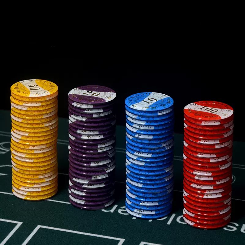 High Quality Square Acrylic Custom Poker Chip Set Made Poker Chips Texas Professional Casino European Round Coins Supplier