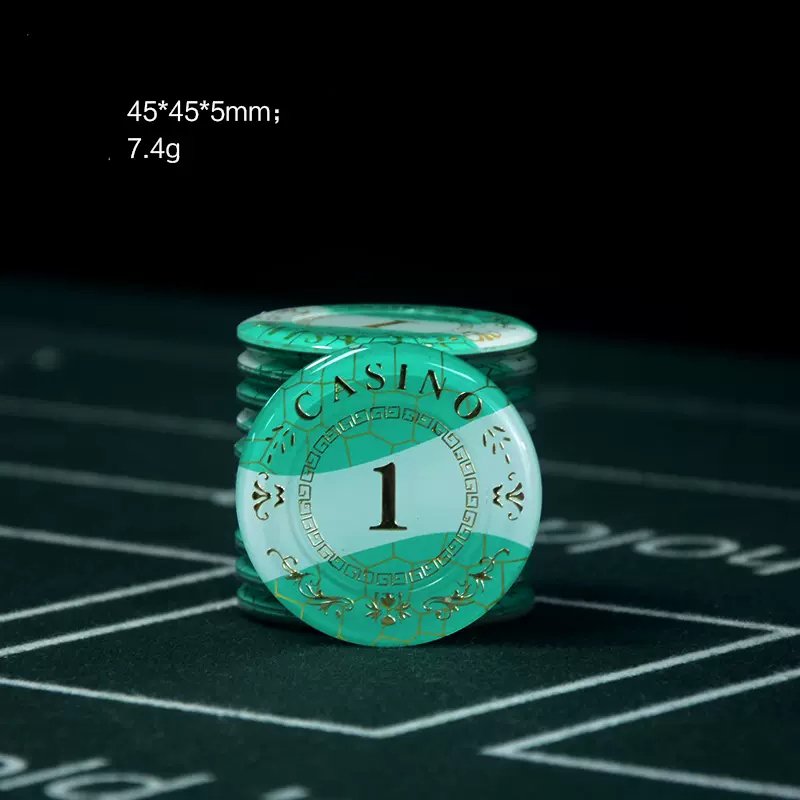 High Quality Square Acrylic Custom Poker Chip Set Made Poker Chips Texas Professional Casino European Round Coins Supplier