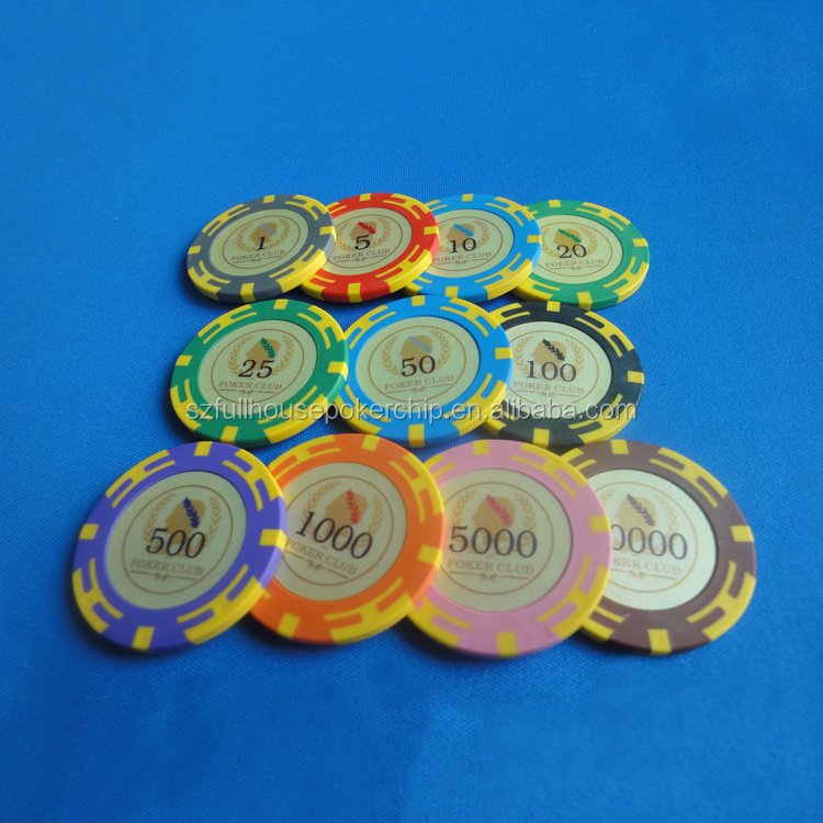 14 Gram Clay Poker Chips with Custom Designs