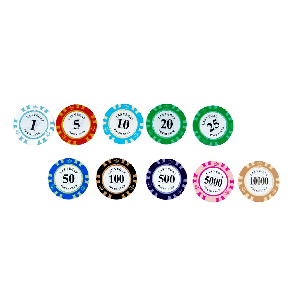 Two-color Clay Poker Chips Coins Mahjong Poker Chips Set Customized Board Game