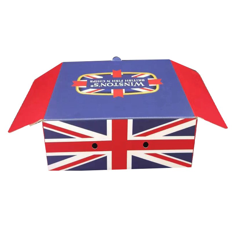 Cheap Price Customized Logo Printed Fish and Chip Boxes Food Packaging