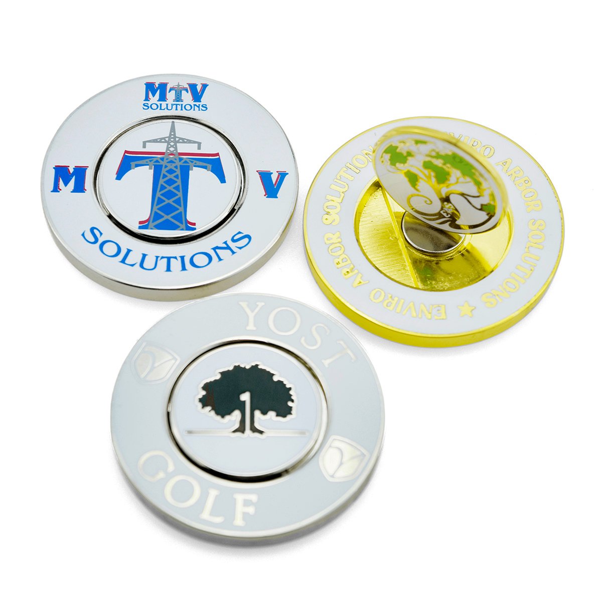Golf Marker 3D Coin Design Your Own Magnetic 40mm Golf Ball Marker Coin Custom Coin For Golf Club