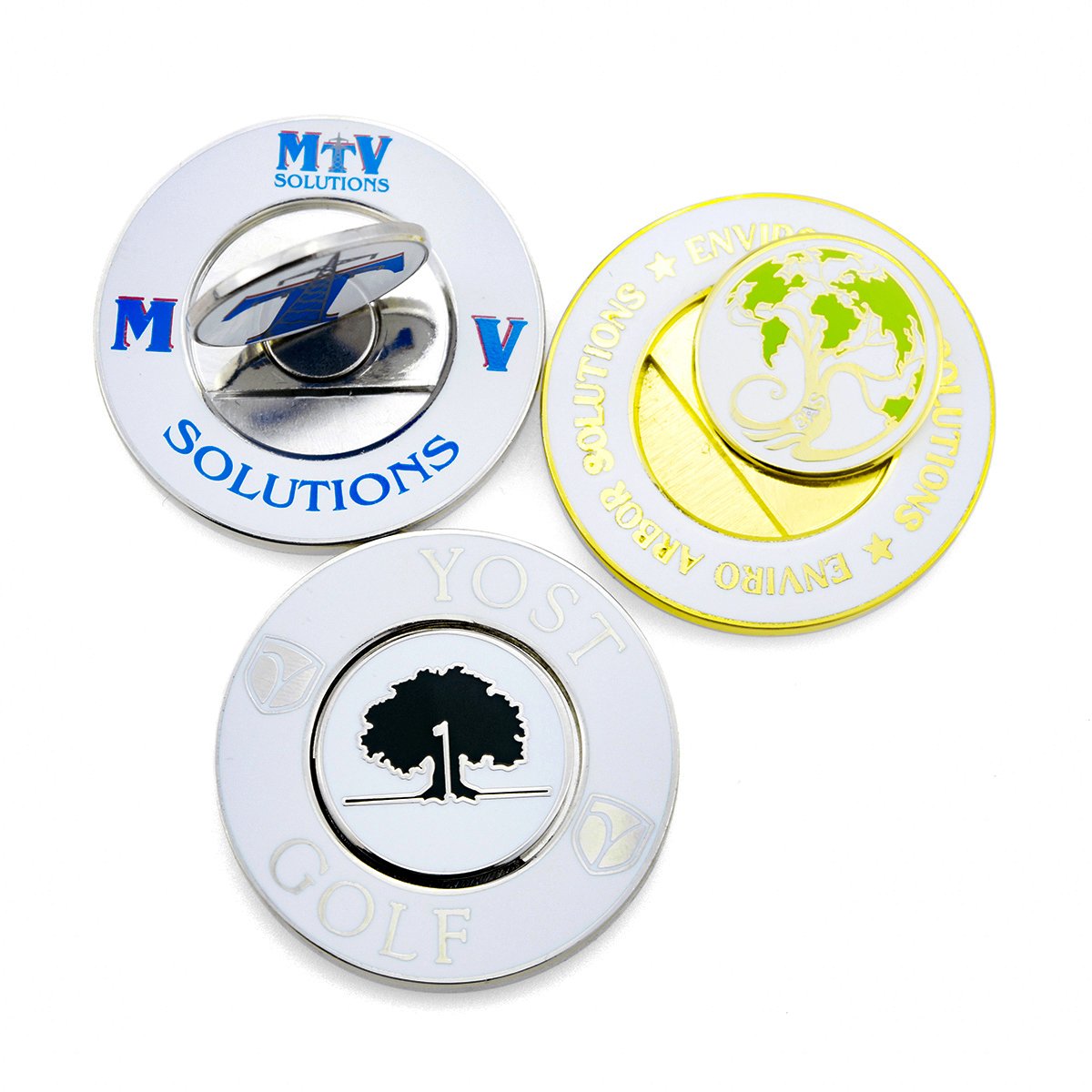 Golf Marker 3D Coin Design Your Own Magnetic 40mm Golf Ball Marker Coin Custom Coin For Golf Club