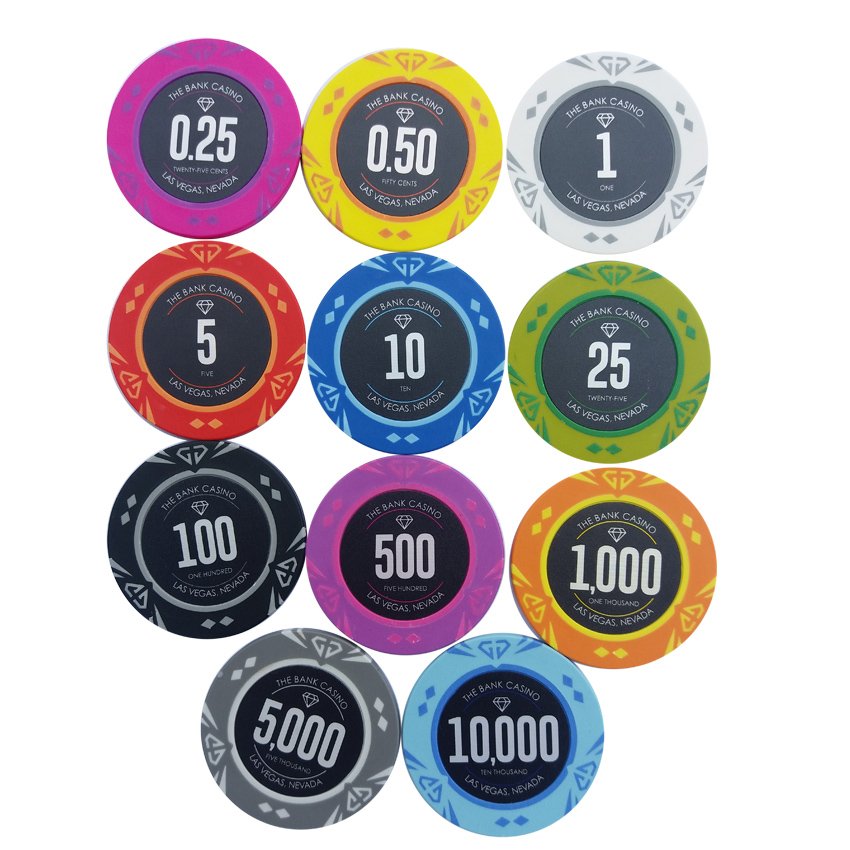 chips factory supply 2 tones 13.5G casino clay sticker chips,Custom poker chips