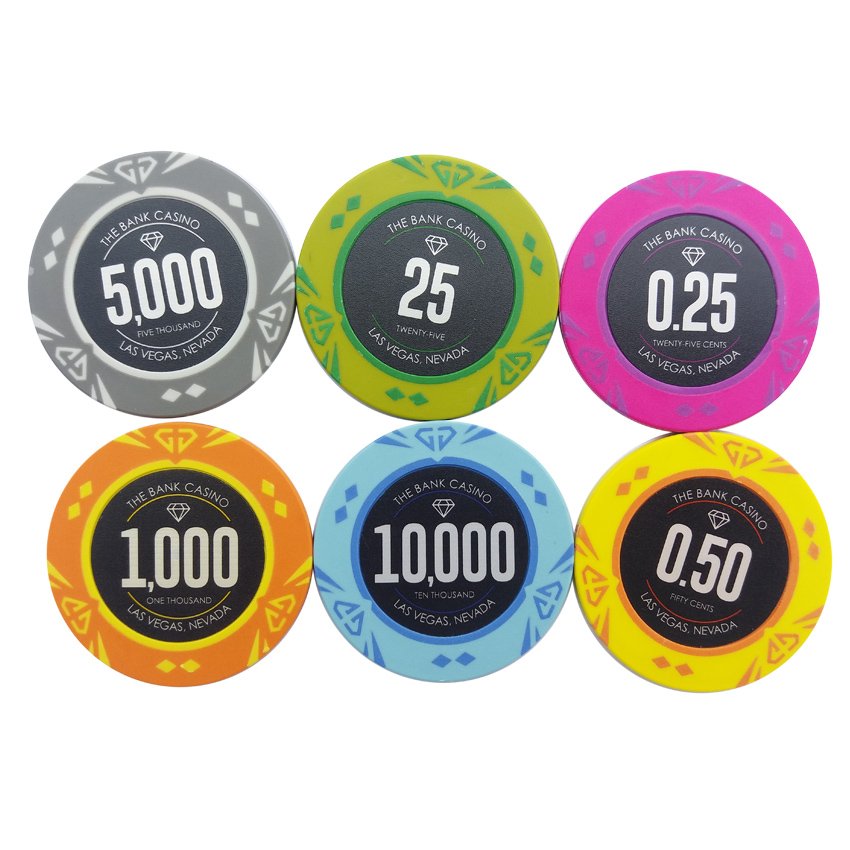 chips factory supply 2 tones 13.5G casino clay sticker chips,Custom poker chips
