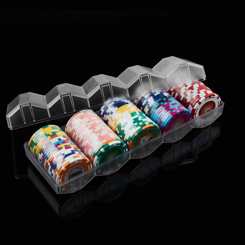 Top Ranking Transparent Rack Custom Professional Acrylic Poker Tray Casino Chip Case Acrylic