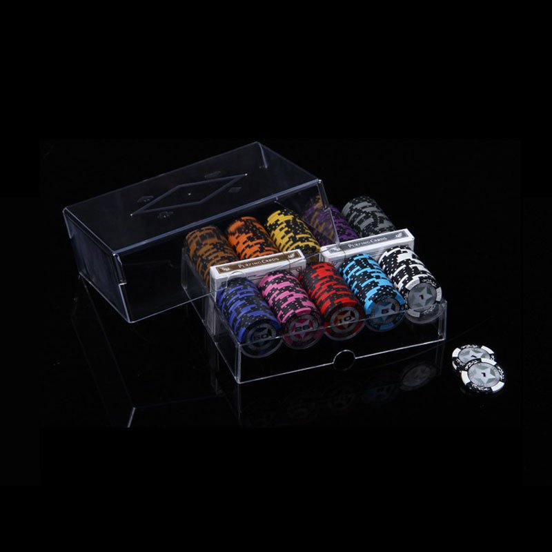 Top Ranking Transparent Rack Custom Professional Acrylic Poker Tray Casino Chip Case Acrylic