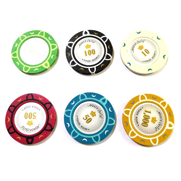 Crown clay chip coin baccarat mahjong 14g Texas Hold'em can be customized