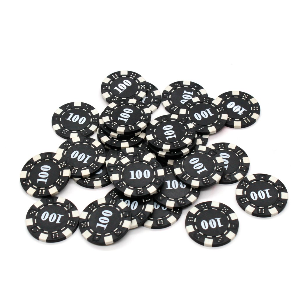 In Stock Poker Set Chips 11.5g ABS Clay Chip Case Plastic Gambling Game Custom Printing Blank Casino Poker Chips