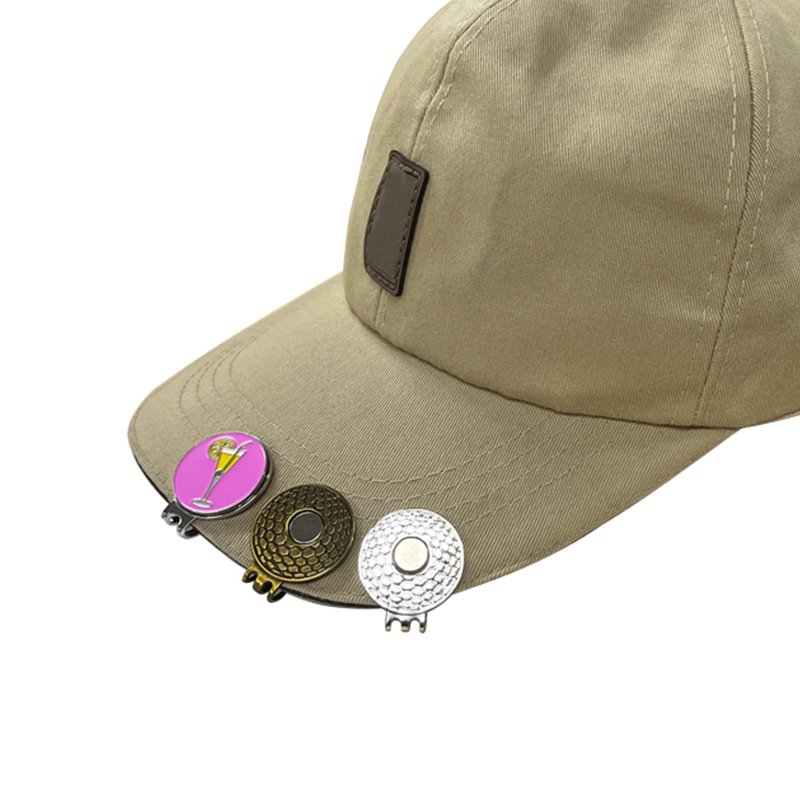 Golf Accessories golf hat clips magnetic golf ball marker holder Standard size supports custom design