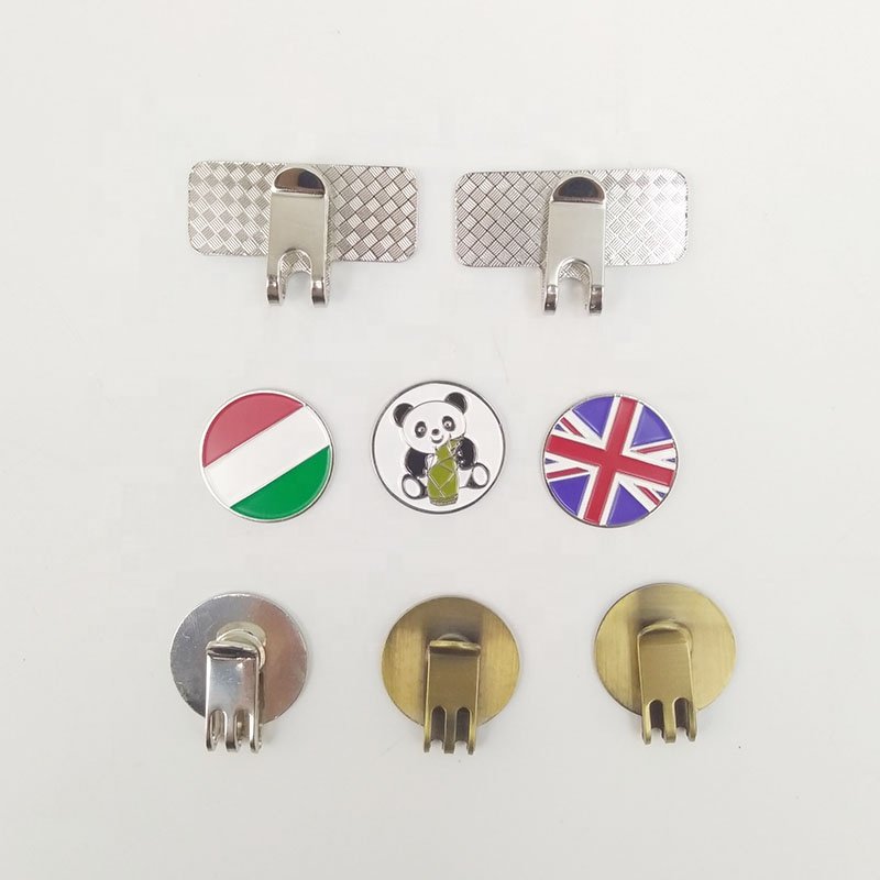 Golf Accessories golf hat clips magnetic golf ball marker holder Standard size supports custom design