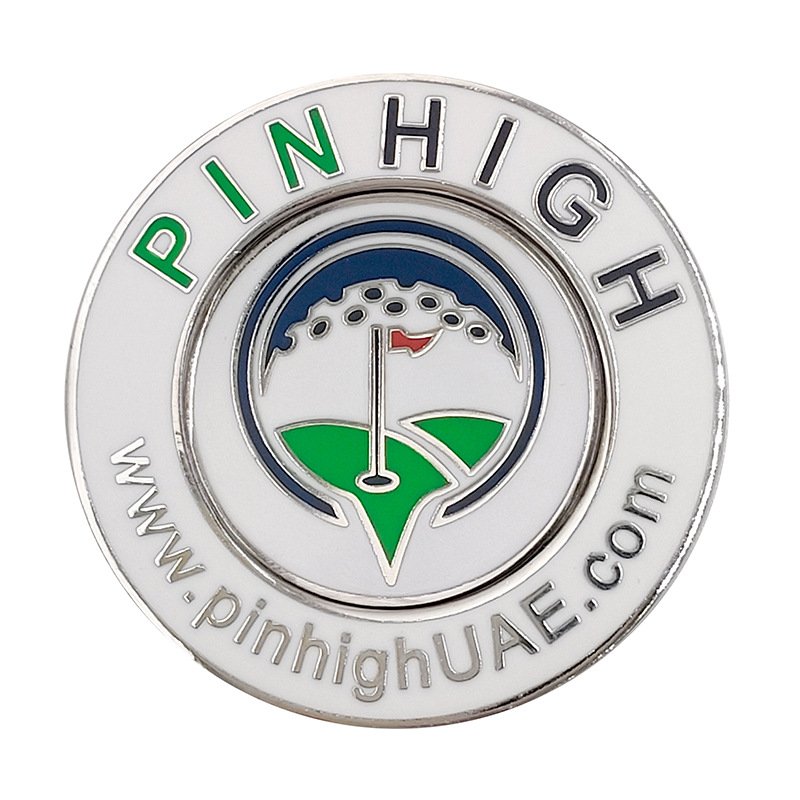 Bulk sport golf marker hat clip custom metal enamel magnetic golf ball marker