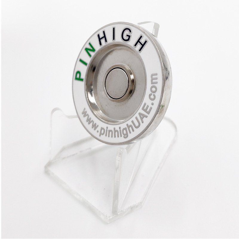 Bulk sport golf marker hat clip custom metal enamel magnetic golf ball marker