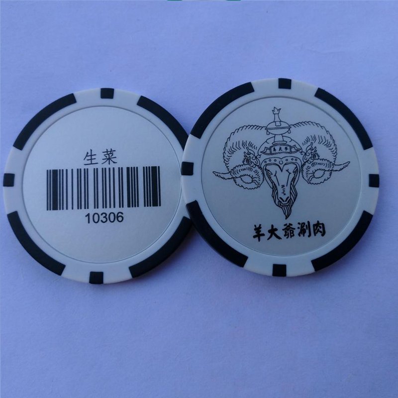 11.5G Two-tone REFERACTION sticker poker chips,Custom souvenir poker chips,Custom poker chips