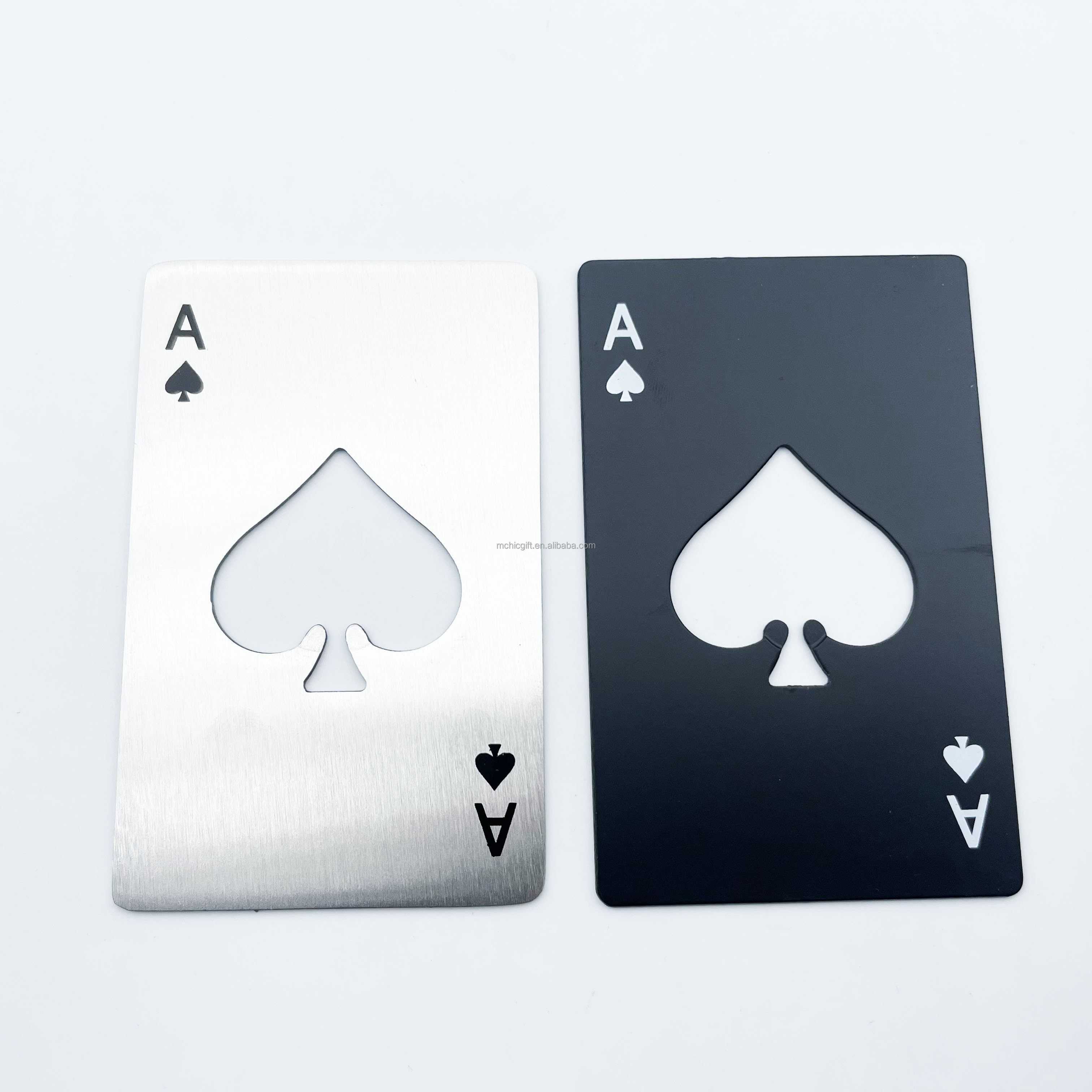 Good Poker Card Bottle Opener Wallet Size Stainless Steel,Ace Card Bottle Opener Playing Cards,Beer Bottle Opener