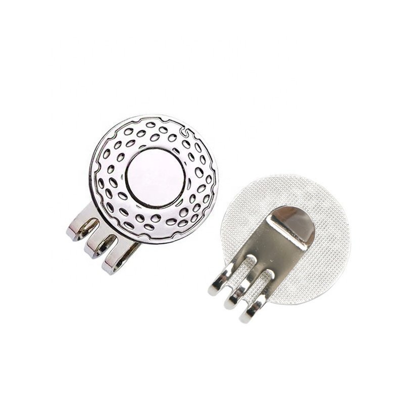 golf accessories Wholesale New Design Multiple Choices Custom Metal Golf Ball Marker 25 mm Magnetic Hat Clip