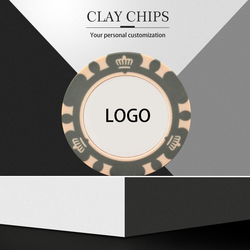 14g Texas Poker Chip Set Metal Black Jack Crown Chips 39mm Clay Casino Coins for Poker Club Game Accessories