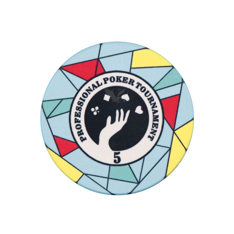YH 39MM Geometric Fichas De Poker Profesional Prenumbered Ceramic Poker Chips Pokerchips
