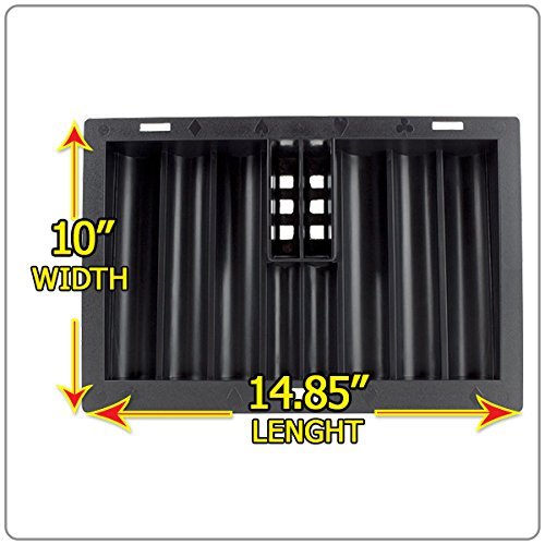 350pcs Plastic Poker Tray Blackjack or Other Casino Table Dealer Chip Tray