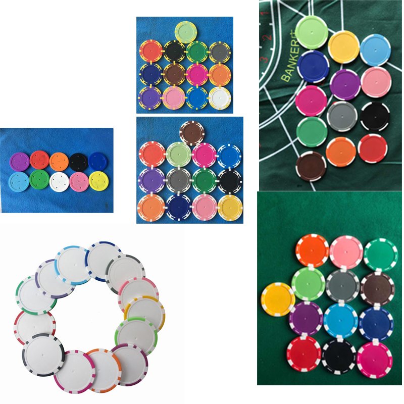 ABS 11.5g 40mm two-tone blank poker jeton chips wholesale