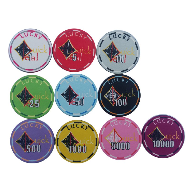 poker star ceramic poker chip 39mm plastic token chips factory