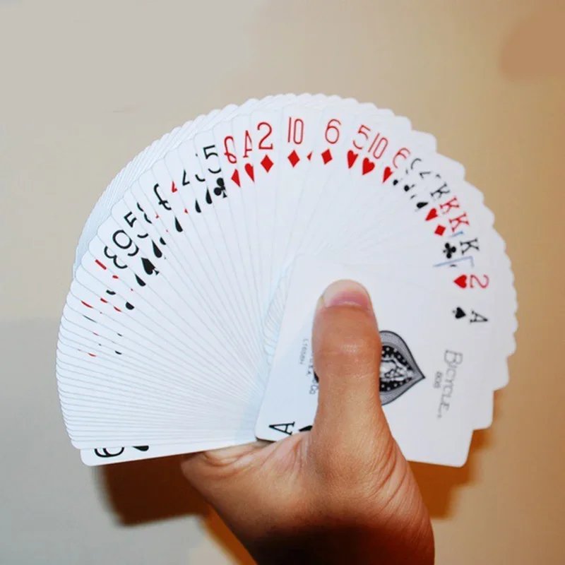 Bicycle Rider Back Playing Cards Poker Game Deck Creative Exquisite Funny Poker Cards Board Game Unique Clear Pattern Poker