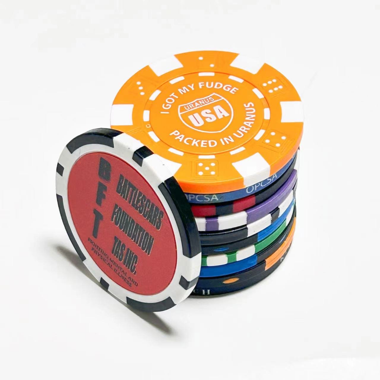 Factory Wholesale Custom High Quality Personalized or Blanks golf ball marker With custom poker chip
