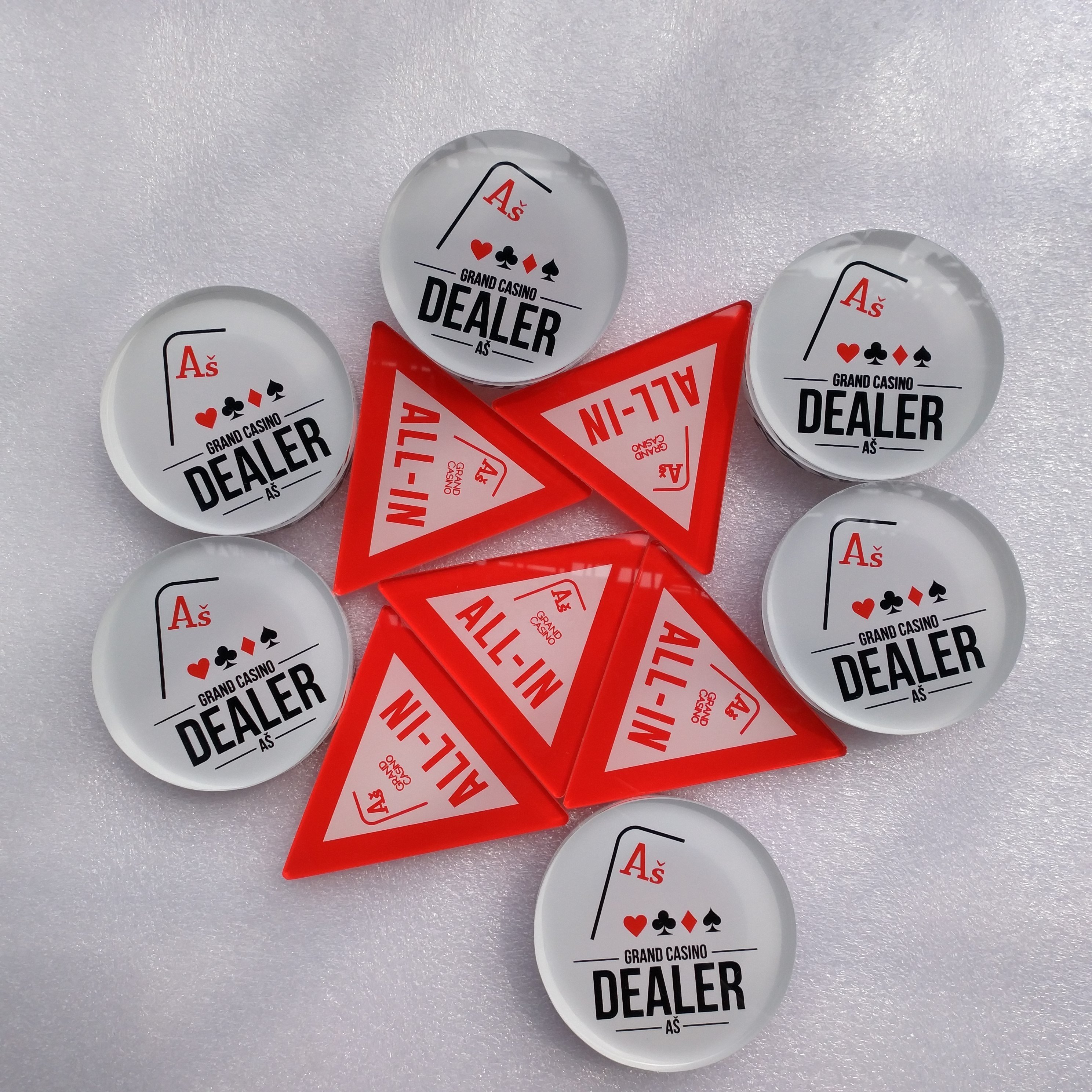 Personalized casino all in button
