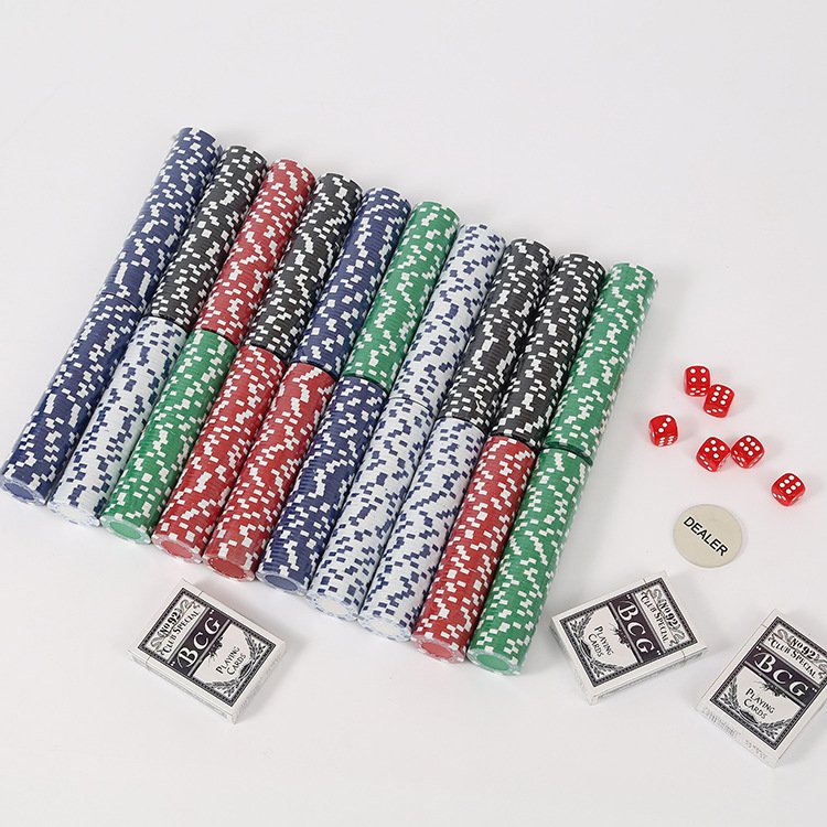 Aluminum Case Table Playing Cards Set 500 Chips Poker Set Poker Chips For Bar Party Entertainment