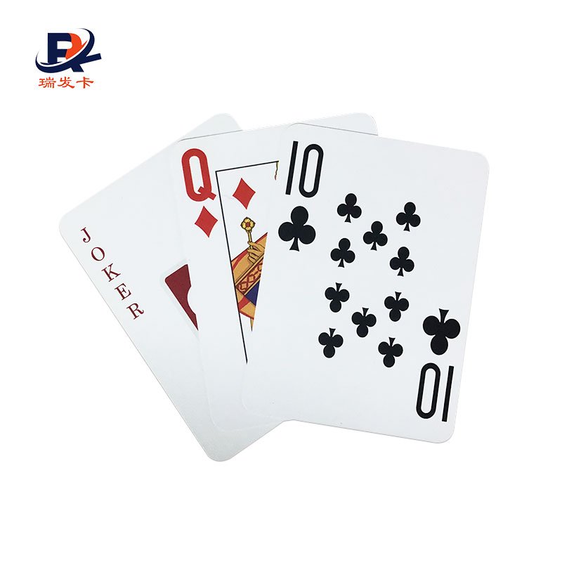 High Quality 88*63*0.36mm RFID Chip Plastic Poker Playing Card