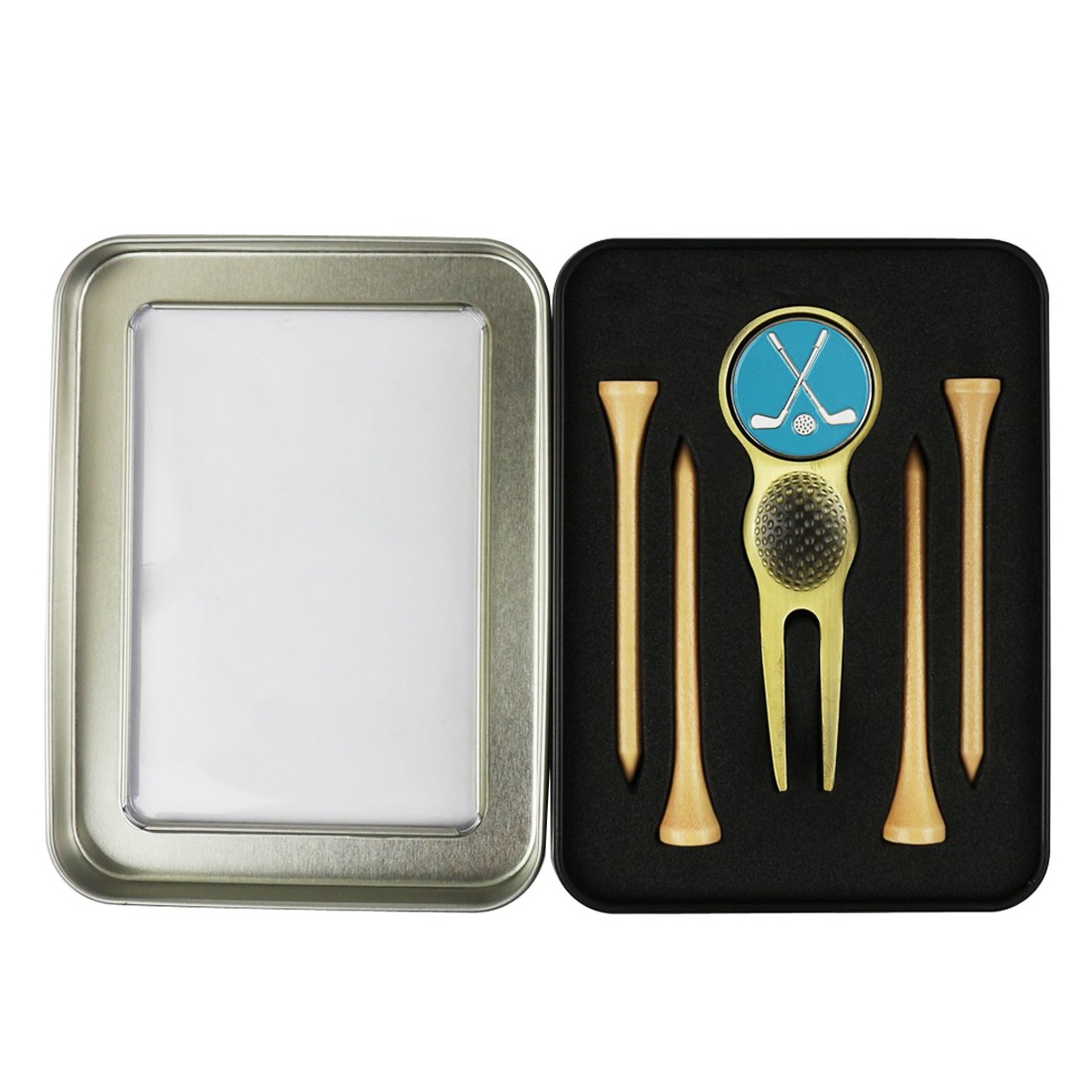 Factory Wholesale Custom Golf Accessories Series Golf Gift Set With Golf Tee Magnetic Divot Tool And Ball Marker