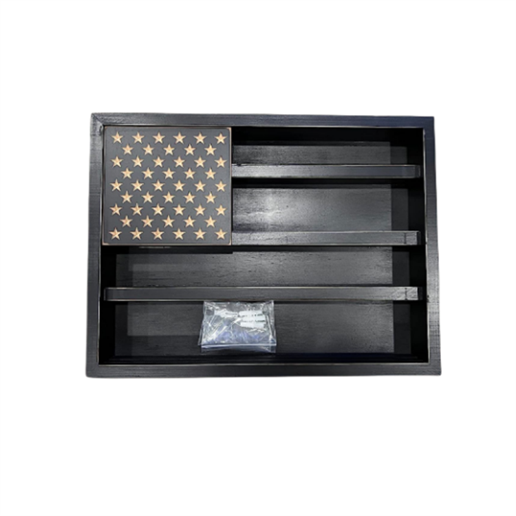 Coin Holder American Flag Wall Decor Coin Rack Medal Display Case Wooden Custom Challenge Coin Wall Display