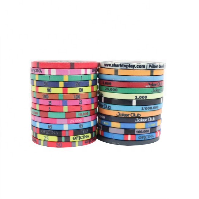 Hot sale ceramic poker chips 43mm diameter 12g per pc keramik chip with custom tiki king logo design can do for casino game