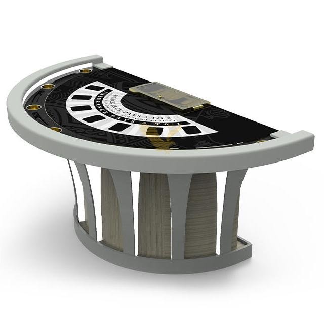YH 86inch Good Quality Poker Table Custom Blackjack Table Wholesale Cheap Gambling Table with LED RGB Lighting for Sale