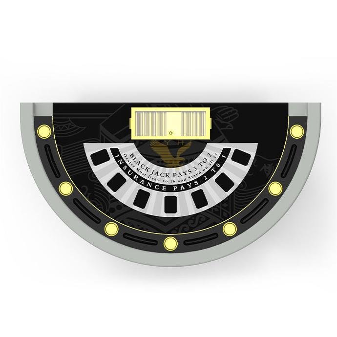 YH 86inch Good Quality Poker Table Custom Blackjack Table Wholesale Cheap Gambling Table with LED RGB Lighting for Sale