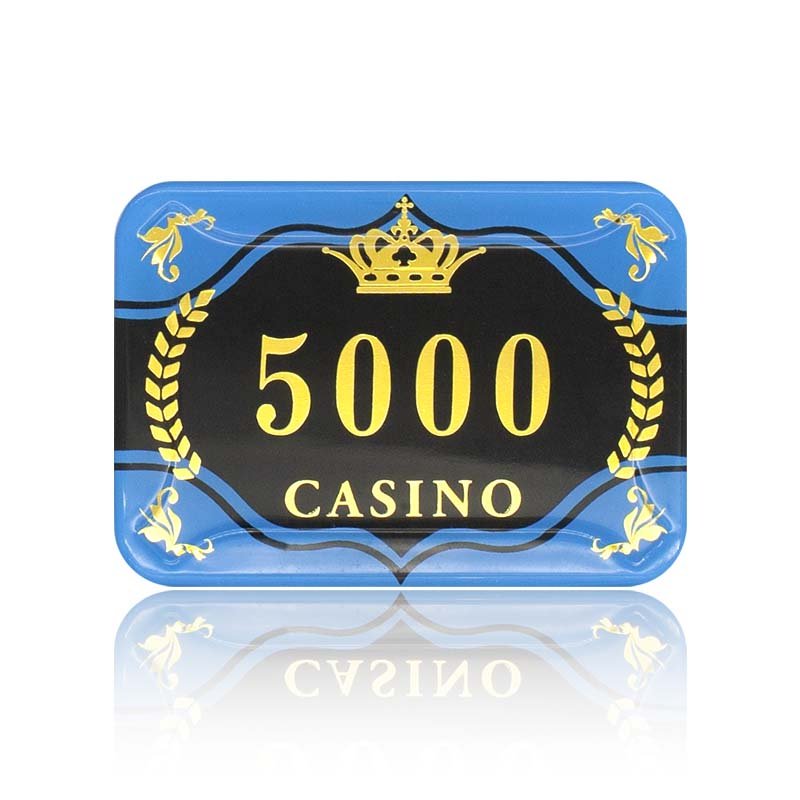 Custom Professional High End Poker Chips Casino Entertainment Poker Chip Acrylic Two-Layer Poker Chips