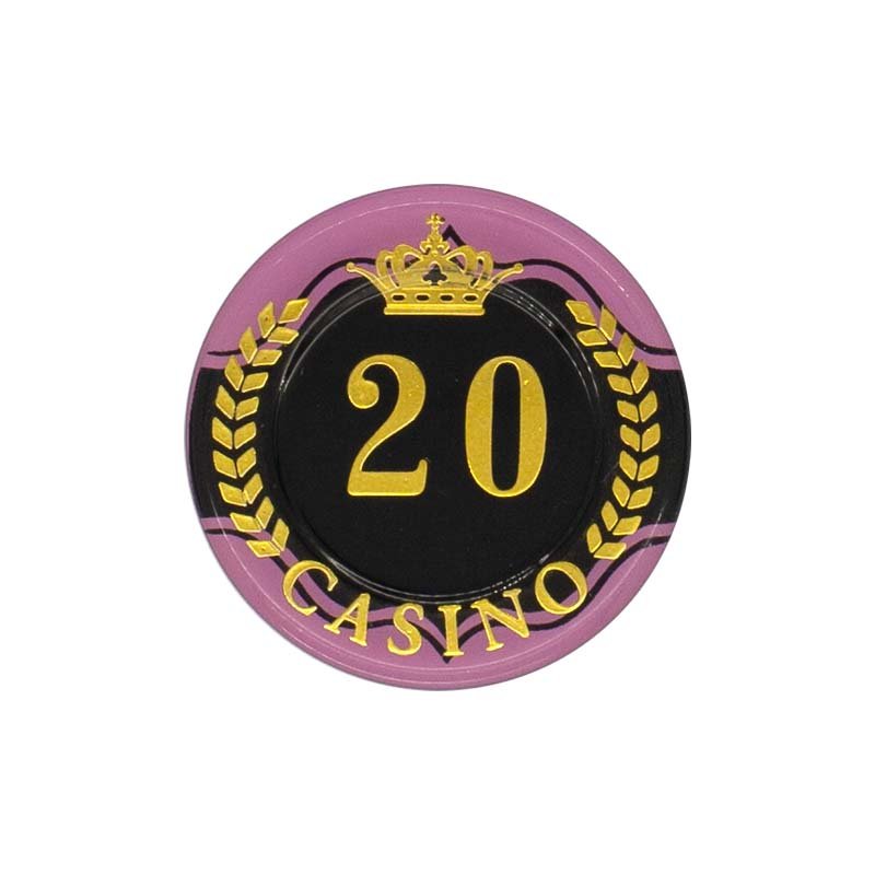 Custom Professional High End Poker Chips Casino Entertainment Poker Chip Acrylic Two-Layer Poker Chips